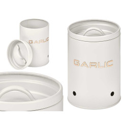 POT À AIL AVEC LETTRES EN RELIEF BLANC