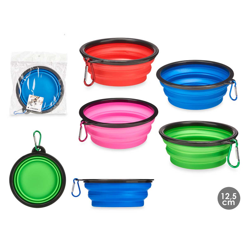COMEDOURO BEBEDOURO SILICONE 12,5CM SORT 4