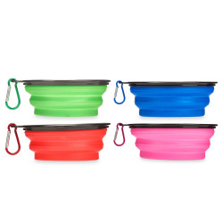 COMEDERO BEBEDERO SILICONA PLEGABLE 12,5CM SURT 4