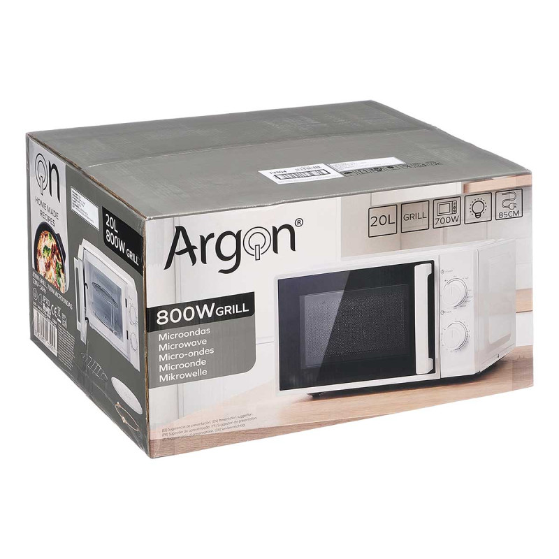 MICRO-ONDES GRILL 20LTR 800W BLANC