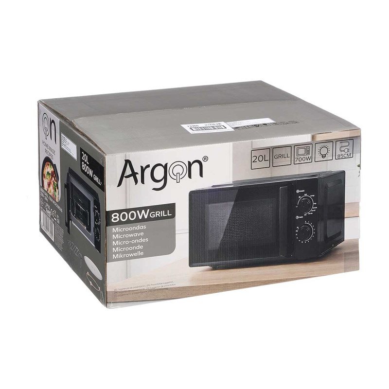 MICROWAVE GRILL 20 LTR 800 W BLACK
