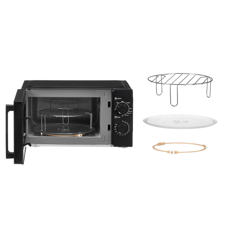 MICRO-ONDES GRILL 20 LTR 800 W NOIR