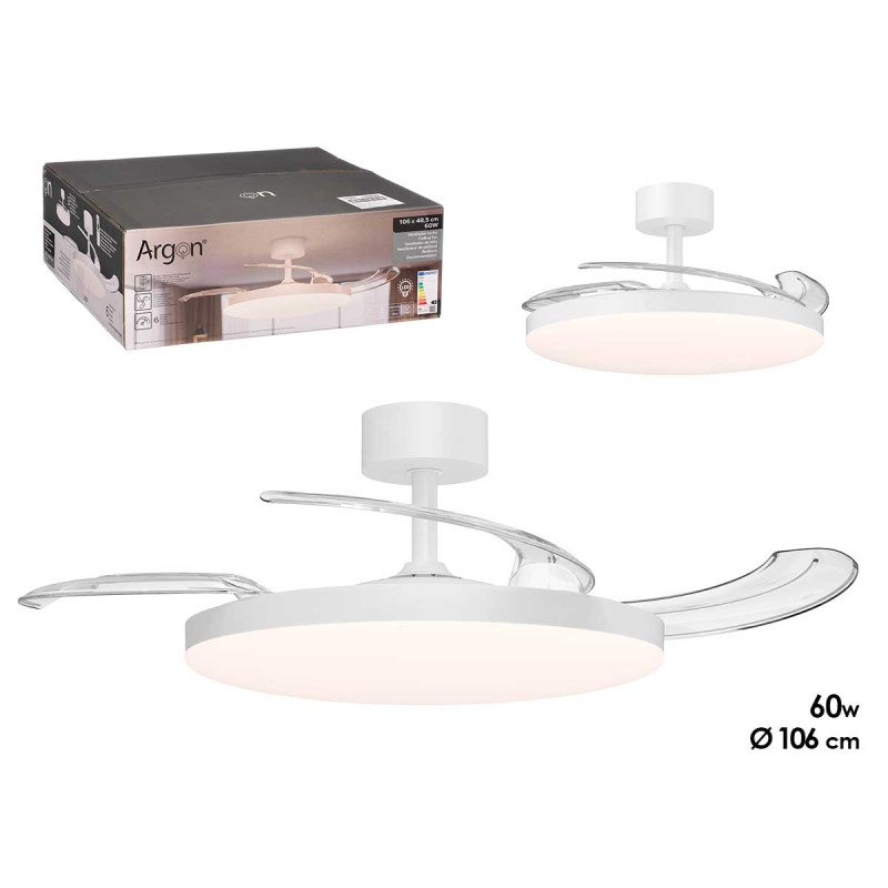 VENTILATEUR PLAFOND 3 PALES PLIABLES