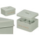 MINT GREEN TEA BOX 6 COMPARTMENTS RAISED LETTERS
