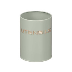 PORTE-USTENSILES LETTRES EN RELIEF VERT MENTHE