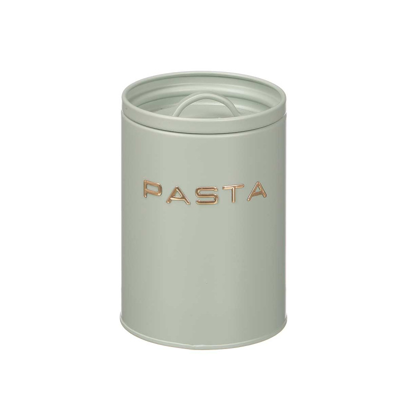 POT À PÂTES AVEC RELIEF LETTRES VERT MENTHE