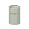 MINT GREEN PASTA JAR WITH RAISED LETTERS