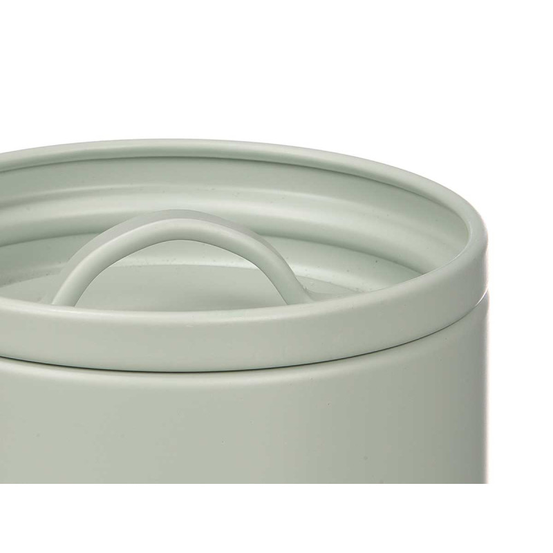 POT À PÂTES AVEC RELIEF LETTRES VERT MENTHE