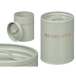 FRASCO BISCUITS LETRAS RELEVO VERDE MENTA
