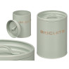 MINT GREEN BISCUIT JAR WITH EMBOSSED LETTERING