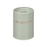 BARATTOLO BISCOTTI LETTERE RILIEVO VERDE MENTA