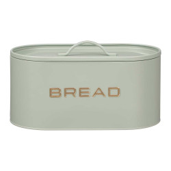 MINT GREEN BREAD BOX WITH EMBOSSED LETTERING
