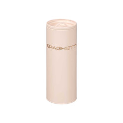 CREAM SPAGHETTI JAR WITH RAISED LETTERS