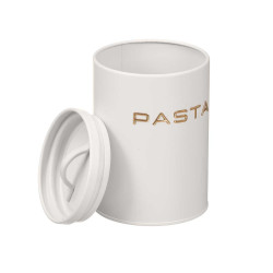 BARATTOLO PASTA LETTERE RILIEVO BIANCO