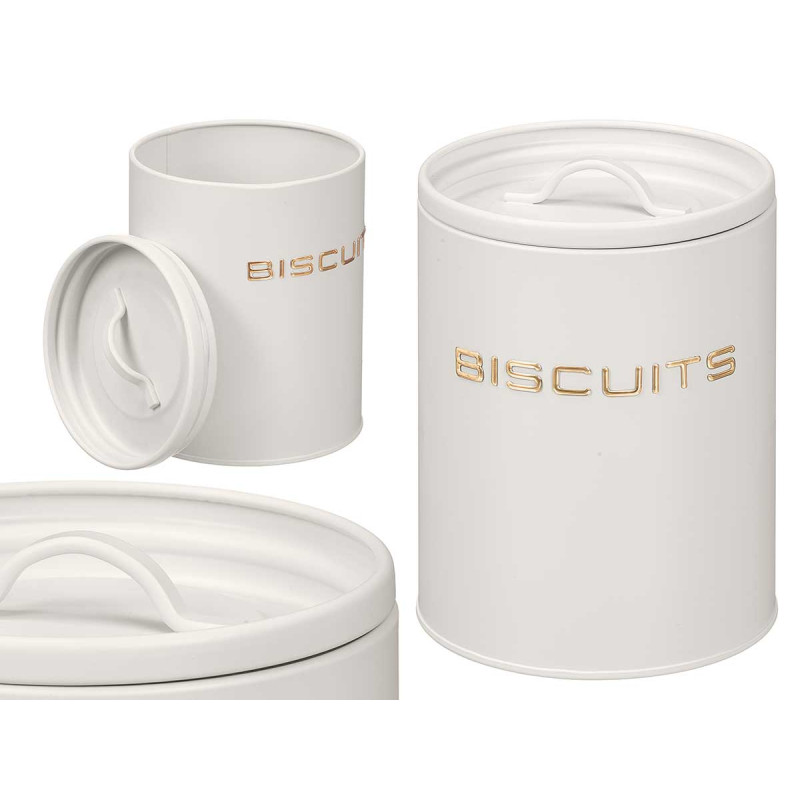 POT BISCUITS LETTRES EN RELIEF BLANC
