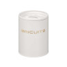 FRASCO BISCUITS LETRAS RELEVO BRANCO