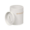 FRASCO BISCUITS LETRAS RELEVO BRANCO