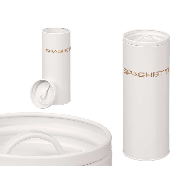 FRASCO ESPARGUETE LETRAS RELEVO BRANCO