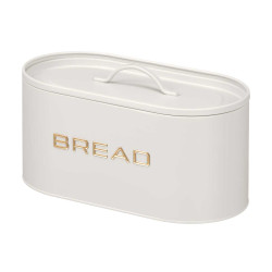 BREAD BIN WITH WHITE RAISED LETTERING