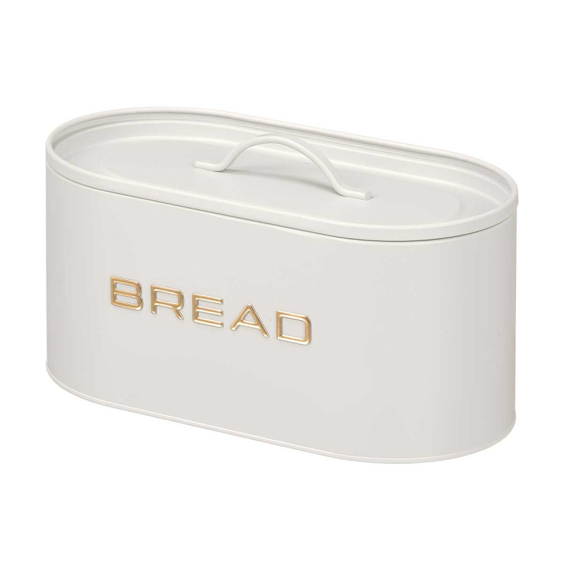 BREAD BIN WITH WHITE RAISED LETTERING