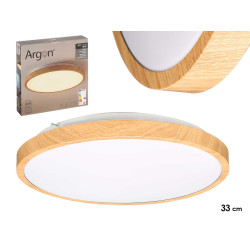 PLAFOND LED ROND CADRE EN BOIS