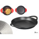 POÊLE À PAELLA INDUCTION ALUMINIUM 30 CM NOIRE POI