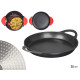 PADELLA PAELLA ALLUMINIO NERO INDUZIONE 35 CM MANI