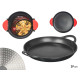 PADELLA PAELLA INDUZIONE ALLUMINIO NERO 39 CM MANI
