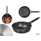 WOK ALLUMINIO INDUZIONE 29 CM NERO FINITURA MARMO