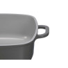 CAÇAROLA QUADRADA FORJADA INDUÇÃO CINZA 24CM