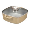 FAITOUT CARRÉ INDUCTION FORGÉ BEIGE 24CM
