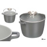 FAITOUT ROND HAUTE INDUCTION FORGÉ GRIS 24CM