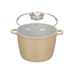 CACEROLA REDONDA ALTA INDUCCION FORJDA BEIGE 24CM