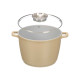 CACEROLA REDONDA ALTA INDUCCION FORJDA BEIGE 24CM