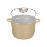 FAITOUT ROND HAUT INDUCTION FORGÉ BEIGE 24CM