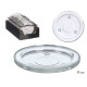 BASE PORTAVELAS CRISTAL REDONDO DIA 11CM