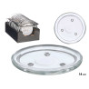 BASE VELA CRISTAL REDONDA DIA 14CM