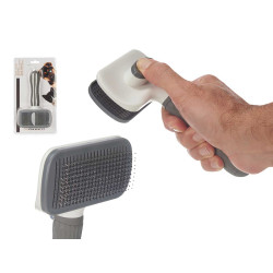 PET BRUSH WITH SPIKES ANTHRACITE