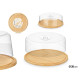 ROUND CHEESE DISH BAMBOO