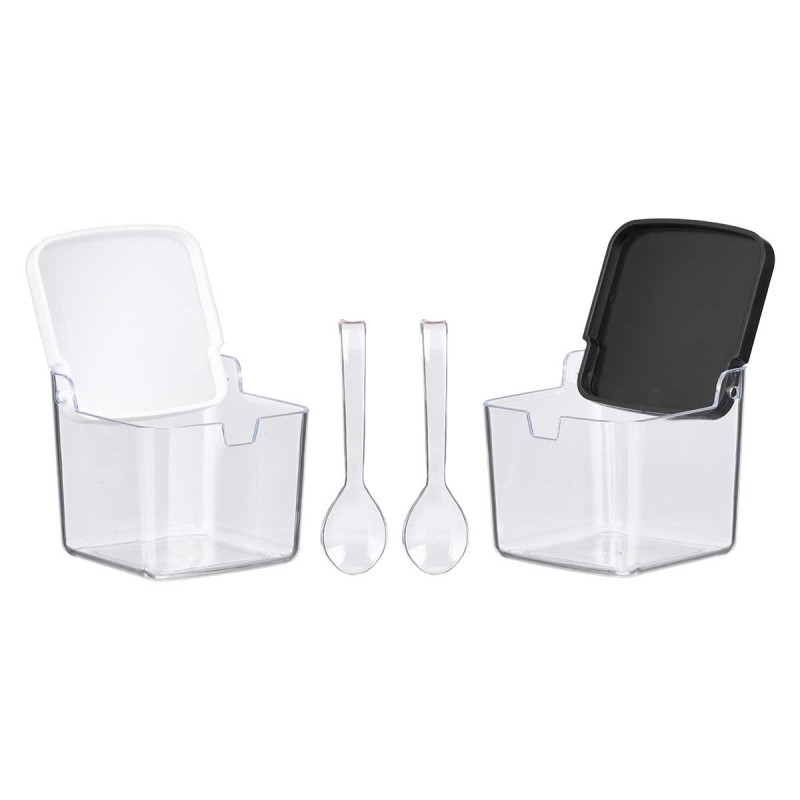 SUCRIER CUILLÈRE ASSORT BLANC NOIR