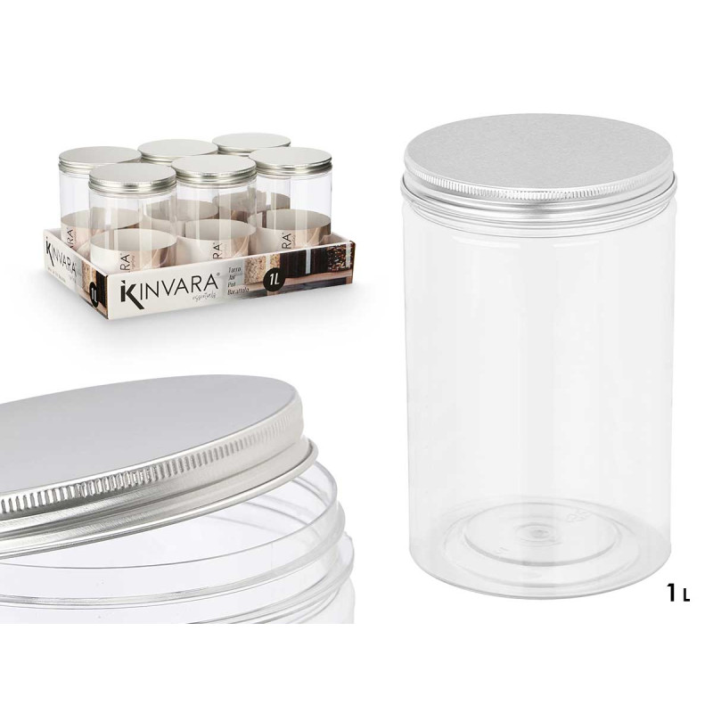 PET JAR ALUMINIUM LID 1L