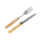 SET 16 PZ POSATE LEGNO 
