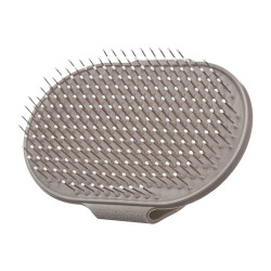 CEPILLO PUAS OVALADO METALICO GRIS