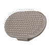 BROSSE DENTS OVALE MÉTALLISÉ GRIS