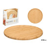 BANDEJA EM BAMBU REDONDA 30X30CM