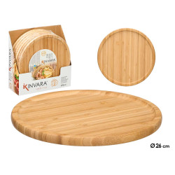 VASSOIO ROTONDO BAMBU 26X26CM