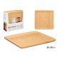 BANDEJA CUADRADA BAMBU 30X30CM