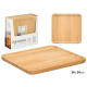 SQUARE BAMBOO TRAY 24X24CM