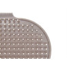 CEPILLO PUAS OVALADO METALICO GRIS