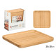 SQUARE BAMBOO TRAY 20X20CM